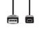 Usb 2.0 Cable A Male Mini 5-pin Male 2.0 M Noir