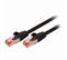 Cat 6 S/ftp Network Cable Rj45 Male Rj45 Male 0.25 M Noir