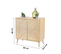 Buffet Shelby En Bois 2 Portes 80x40x80cm