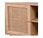 Meuble De Rangement En Cannage 2 Niches 1 Porte Pieds Scandinaves 80 X 39 X 66 Cm