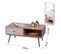 Console Table De Salon Rectangulaire Meuble TV Table Basse Decore 1 Tiroir 100x50xh46,5cm