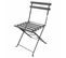 Chaise Pliable En Metal Gris Anthracite 42x46xh82cm