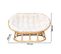 Canape Papasan En Rotin Avec Coussin 172x109xh100cm Canape En Rotin - Le Rotin