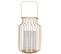 Lanterne Ronde Design Métal Gold Home - Doré