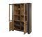 Vitrine 2+2 Portes Coloris Denver Oak Smith - Naturel Fonce