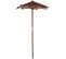 Parasol En Bois "cocotier" 150cm Marron