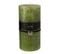 Bougie Cylindrique Déco "junina" 20cm Vert Herbe