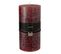 Bougie Cylindrique Déco "junina" 20cm Cerise