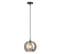 Lampe Suspension En Verre "miroir" 20cm Argent