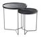 Lot De 2 Tables D'appoint Gigognes "malo" 56cm Noir