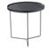 Table D'appoint Design Ronde Bois "malo" 50cm Noir