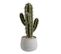 Plante Artificielle En Pot "cactus" 45cm Vert et Gris