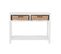 Console En Bois et 2 Paniers "tonnin" 110cm Blanc