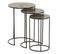 Lot De 3 Tables Gigognes Design "roday" 60cm Noir