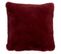 Coussin Imitation Fourrure "cutie" 45x45cm Rouge