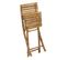 Chaise Pliable Design "bambou" 98cm Naturel
