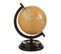 Globe Terrestre Sur Pied Bois "iconic" 22cm Naturel