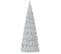 Statue Déco "arbre De Noël" 40cm Argent