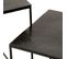 Lot De 2 Tables D'appoint Gigognes "oxidize" 55cm Noir