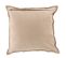 Coussin Déco Carré Cuir "india" 45x45cm Gris Clair