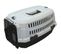 Caisse De Transport Viaggio Carrier S 58,4x38,7x33cm Noir Et Gris Pour Chien Et Chat