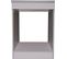 Meuble Bas De Cuisine 60 Cm Gris Argent Pour Plaque Et Four - Mpf60-s