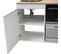 Trio120bg-id-s Kitchenette 120 Domino 1 Zone, four, lave-vaisselle Gris ,évier Gauche