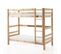 Lit Superposé 90x200 Hauteur 180 Cm Sommier Inclus Pino - Bois