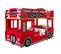 Lit Superposé Enfant Bus "londres" 90x200cm Rouge