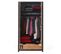 Armoire 2 Portes "alex" 200cm Marron et Noir