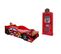 Pack - Lit Enfant Voiture "race" et Armoire 1 Porte "pompe à Essence" Rouge