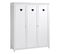 Pack - Lit Enfant, Chevet, Tiroir et Armoire "amori" Blanc