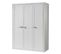 Pack - Lit Enfant, Chevet et Armoire "lewis" Blanc