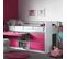 Lit Combiné Enfant "bonny" 90x200cm Fuchsia