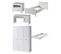 Erik  Lit Simple 90x200 + Bureau + Chevet + Armoire 3 Portes+ Lit Gigogne