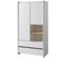 Armoire 2 Portes et 2 Tiroirs "kiddy" 90cm Blanc