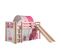 Pack - Lit Enfant, Tente, 3 Pochettes et Tunnel "pino Princesse" Naturel