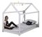 Lit Enfant Design "cabane" 90x200cm Blanc