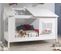 Lit Cabane Enfant "housebed Ii" 90x200cm Blanc