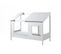 Pack - Lit Cabane Enfant, Sommier et Matelas "housebed Ii" 90x200cm Blanc