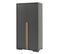 Pack - Lit Enfant, Chevet et Armoire "london" Gris Anthracite