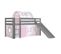 Pack - Lit Enfant Toboggan, Tente et Tunnel "pino Birdy" Gris