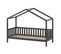 Lit Cabane Enfant "dallas" 90x200cm Anthracite