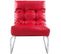 Fauteuil Design "clip" 76cm Rouge