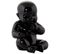 Statue Déco "bébé" 17cm Noir