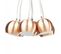 Lampe Suspension "grappe" 45cm Cuivre