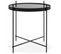 Table D'appoint Ronde Pliable "minois" 45cm Noir