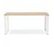 Bureau Design "hovik" 160cm Naturel et Blanc