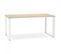 Bureau Design "hovik" 160cm Naturel et Blanc