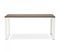 Bureau Design "hovik" 160cm Noyer et Blanc